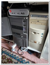 Trois ordinateurs vintage evec boitiers ANTEC moyen tour et carte ASUS Pentium 4