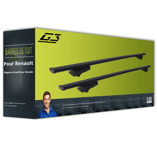 Barres toit acier pour - de,