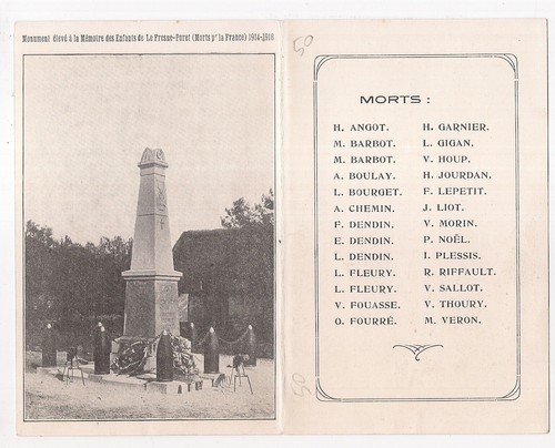 Monument aux morts - aux, 1914-1918