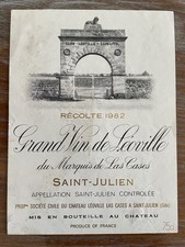 Étiquette Léoville Las Cases 1982 - 75 cl