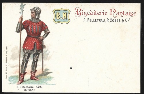 Cpa biscuiterie nantaise - biscuiterie,