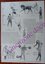GALA UNION ARTISTES CIRQUE GABY MORLAY FRATELLINI croquis document photo 1927  