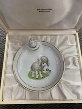 ancienne assiette à bouillie chauffante en porcelaine pillivuyt