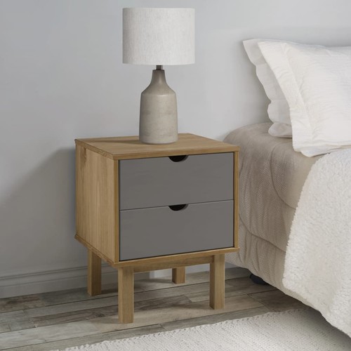 Table chevet marron - table, gris