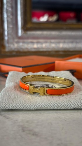 Hermes clic enamel bangle - clic,
