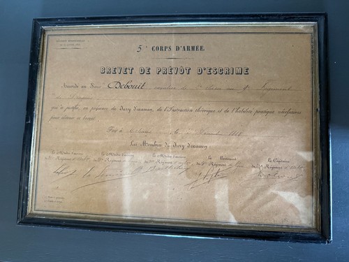 Brevet prévôt escrime - prévôt, d'escrime