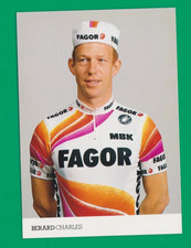 CYCLISME carte cycliste CHARLES BERARD  équipe FAGOR 1988