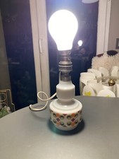 Pied de lampe opaline blanche