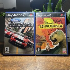 LOT 2 JEUX PS2  COURSE DE RUES + DINOSAURES  SONY PLAYSTATION 2  ITALIEN