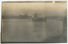 Nantes (Loire-Atlantique). Les inondations de février 1904. Bateau.