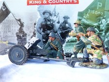 King & Country WS66   World War II - The anti tank gun set Soldats allemands