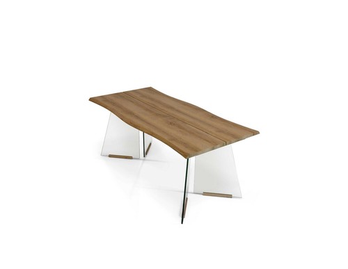Table fixe pieds verre - pieds, en