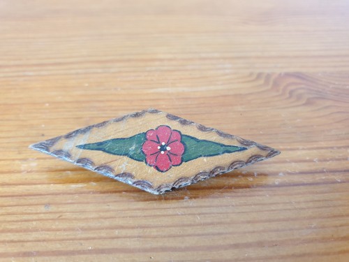 Broche bois ancienne - broche, en