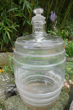 Grosse Bonbonne de verre Parfum Pharmacie avec robinet bon état 45cm haut déco