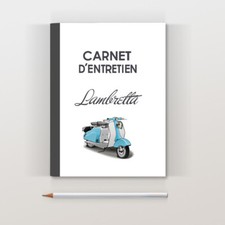 Carnet entretien lambretta - carnet, d'entretien