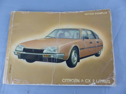 Mode emploi citroën 2 - d'emploi, cx