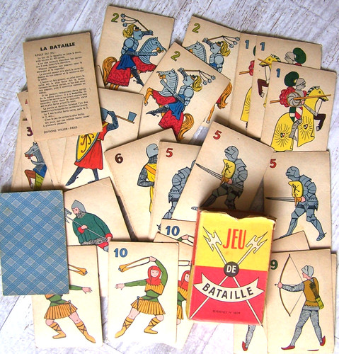 Jeu cartes ancien - cartes,