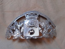 Plaque casque laiton - plaque,
