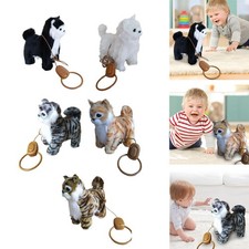 Long chat en peluche robot