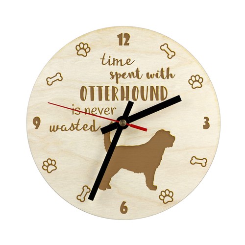 Chien loutre horloge en - chien,