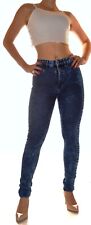 pantalon bleu slim taille 36/S