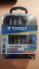 TIVOLY - Coffret embout de vissage - 18 PIECES avec porte embout aimanté 