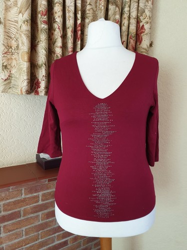 Top femme magenta marron - top,