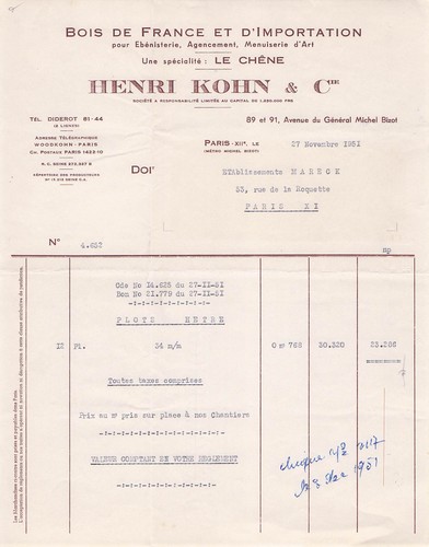 Paris bois kohn 1951 - paris,