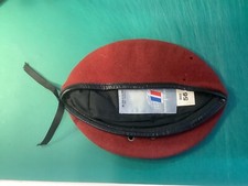 BERET ROUGE PARACHUTISTE FRANCAIS TAILLE 56 OCCASION N°3