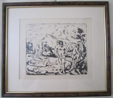 Paul CEZANNE (d'après) - "Les Baigneurs" 1896-1898 - Lithographie