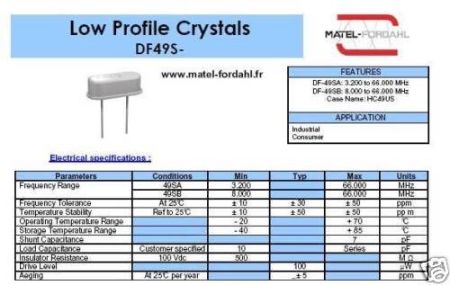 1pcs quartz cristal - -, mf-