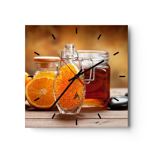 Horloge murale verre - horloge, en