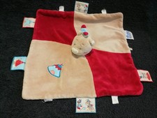 Doudou plat ours tonton indien