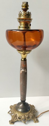 Lampe petrole verre couleur - petrole,