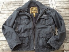 Blouson cuir SUPERDRY . Taille XL.