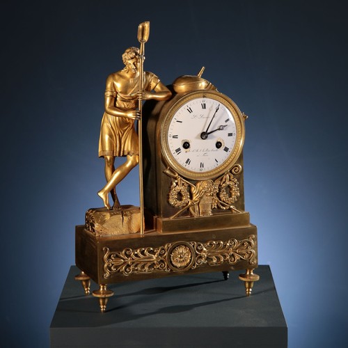 Horloge table ancien bronze - horloge,