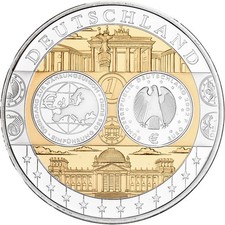 Allemagne, Médaille, L'Europe, Cuivre plaqué argent, FDC, STGL