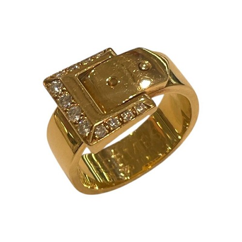 Bague ceinture hermès 18 - bague, or