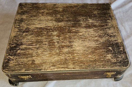 Coffret anglais vintage bois - ,