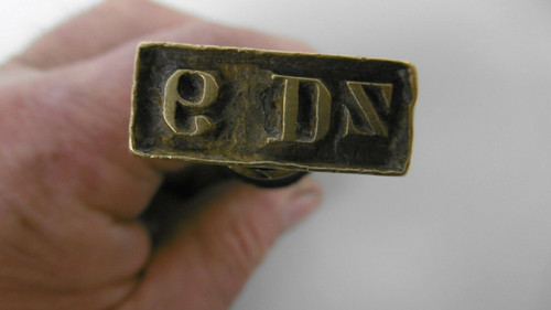 Ancien tampon bronze 6dz - bronze,
