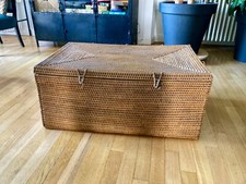 Grande malle en osier de 85cm