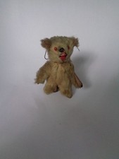 petit ours en peluche ancien" original fur toys w germany" H=6cm