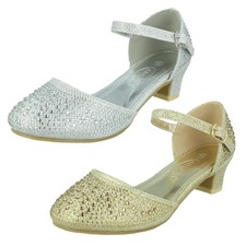 Chaussures À Talon Avec Bride De Cheville À Paillettes Pour Filles