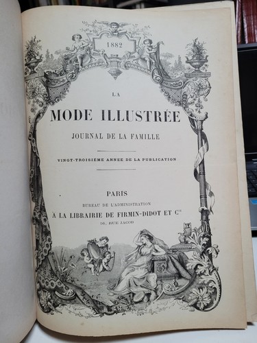 Mode illustrée année 1882 - illustrée,