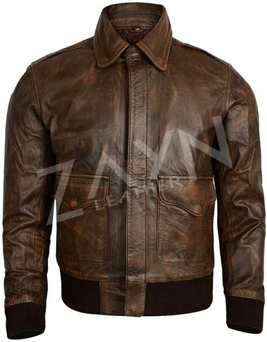 Manteau ancien homme cuir