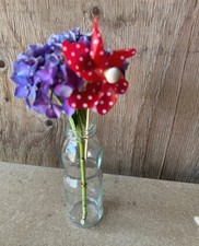 Lot 8 bouteilles déco de table transparent verre cérémonie anniversaire etc