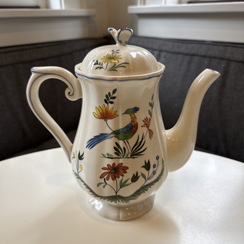 Gien france coffee pot - coffee, lid