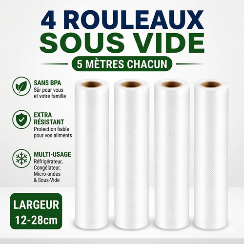 Rouleaux sous vide 15cm - x, 5m