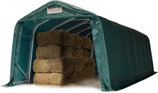 Abri Tunnel Robuste 3,3X8,4 M Résistant Aux Intempéries Bâche PVC 800N Abri Tent