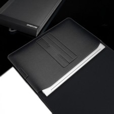 GARIZ Leather Case Bag Pouch for Apple Macbook Pro Air 13 PL-NBPBK Black